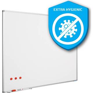 👉 Whiteboard emaille Staal wit 90x120 cm - Magnetisch / Extra hygiÃ«nisch 8712752110372