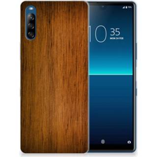👉 Bumper hoesje hout Sony Xperia L4 Donker 8720215332445
