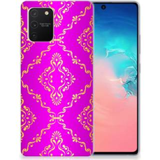 👉 Siliconen hoesje roze Samsung Galaxy S10 Lite Barok 8720215696264