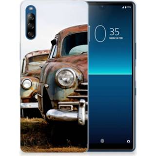 👉 Siliconen hoesje Sony Xperia L4 met foto Vintage Auto 8720215853353