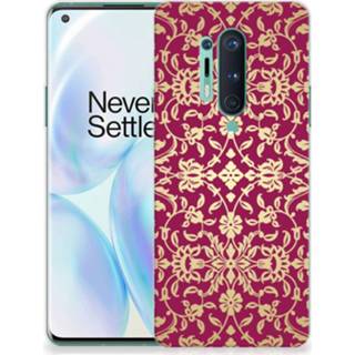 👉 Siliconen hoesje roze OnePlus 8 Pro Barok Pink 8720215503159