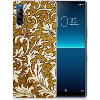 👉 Siliconen hoesje goud Sony Xperia L4 Barok 8720215738391