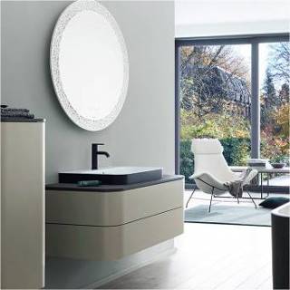 👉 Opzet wastafel wastafels antraciet Duravit Happy D.2 Plus opzetwastafel 60 cm, met overloop en kraangat, mat 4053424896960