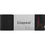 👉 Flash drive zwart Kingston Technology DataTraveler 80 USB 128 GB Type-C 3.2 Gen 1 (3.1 1) Zwart, Z 740617306422