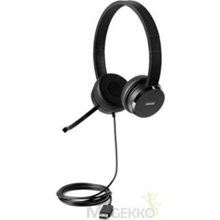 👉 Hoofdtelefoon zwart Lenovo 4XD0X88524 hoofdtelefoon/headset Hoofdband
