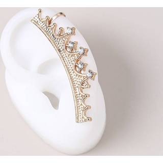 👉 Legering goud mannen Strass kroon oor manchet