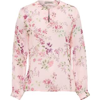 👉 Blous roze Blouse bloemenprint Uta Raasch lichtroze