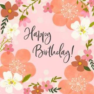 👉 Verjaardagskaart bloemen Tsjip | Happy birthday