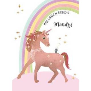 👉 Verjaardagskaart regenboog Tsjip | Unicorn