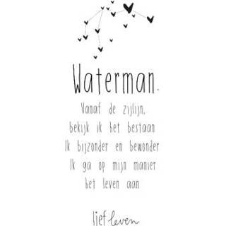 👉 Lief leven | Sterrenbeeld kaart Waterman