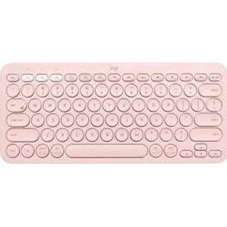 👉 Toetsen bord roze Logitech K380 toetsenbord Bluetooth QWERTZ Duits 5099206089020