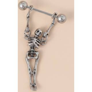 👉 Hanger staal zilver Roestvrijstalen skelet tepelring