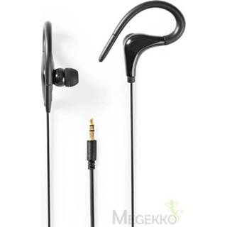 👉 Zwart Sportkoptelefoon | Bekabeld In het oor 1,2 m kabel 5412810328482