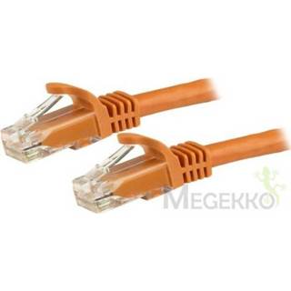 👉 Patchkabel oranje StarTech.com CAT6 kabel snagless RJ45 connectors koperdraad ETL 1,5 m