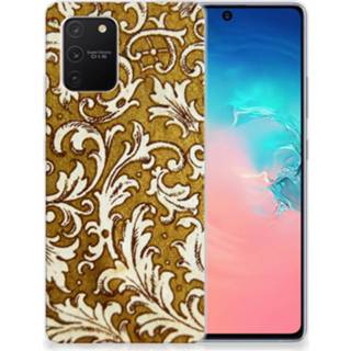 👉 Siliconen hoesje goud Samsung Galaxy S10 Lite Barok 8720215046571