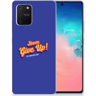 👉 Siliconen hoesje Samsung Galaxy S10 Lite met naam Never Give Up 8720215194937