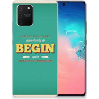 👉 Siliconen hoesje Samsung Galaxy S10 Lite met naam Quote Begin 8720215067774