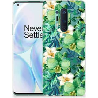 Orchidee groen OnePlus 8 Pro TPU Case 8720215224412
