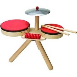 👉 Drumstel houten hout stuks Plan Toys muziekinstrument 6410 8854740064103
