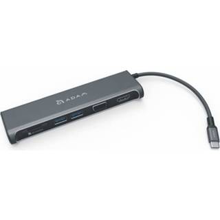 👉 USB-C adapters grijs ADAM elements CASA Hub A03 3.1 5 port Display 840741109705