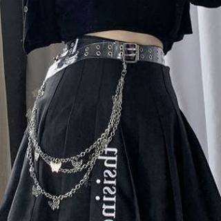 👉 Riem transparent alloy belt Butterfly Chain