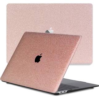 👉 Coverhoes rose goud kunststof Glitter hardcase hoes Lunso - cover MacBook Air 13 inch (2020) 9145425535834