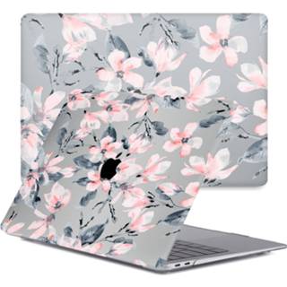 👉 Coverhoes kunststof lily hardcase hoes roze Lunso - cover MacBook Air 13 inch (2020) 9145425536909