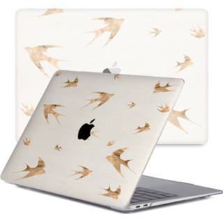 👉 Coverhoes kunststof swallow hardcase hoes wit Lunso - cover MacBook Air 13 inch (2020) 9145425536916