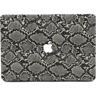 👉 Coverhoes grijs kunststof Snake Pattern Grey hardcase hoes zwart Lunso - cover MacBook Air 13 inch (2010-2017) 9145425536947