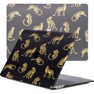 👉 Coverhoes zwart kunststof Leopard Black hardcase hoes Lunso - cover MacBook Pro 16 inch 9145425536671