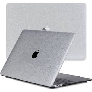 👉 Coverhoes zilver kunststof glitter hardcase hoes Lunso - cover MacBook Air 13 inch (2020) 9145425535841