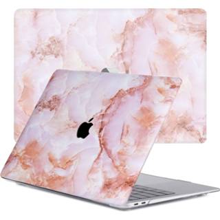 👉 Coverhoes kunststof Marble Finley hardcase hoes roze Lunso - cover MacBook Pro 16 inch 9145425536718