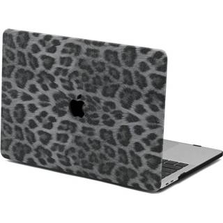 👉 Coverhoes Leopard Pattern White zwart hardcase hoes wit kunststof Lunso - cover MacBook Air 13 inch (2018-2019) 9145425535742