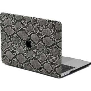 👉 Coverhoes grijs kunststof Snake Pattern Grey hardcase hoes zwart Lunso - cover MacBook Air 13 inch (2018-2019) 9145425535711