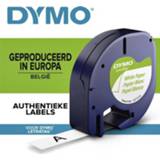 👉 Label tape wit zwart Labeltape dymo 91200 12 mm x 4 m letratag / 5411313912006