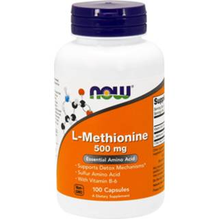 👉 L-Methionine, 500mg | NOW Foods 100 Capsules