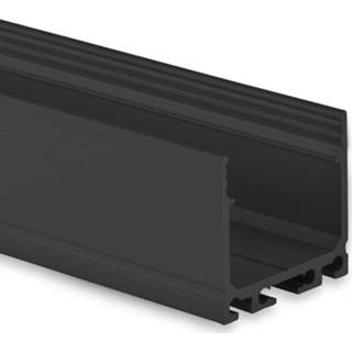 👉 Zwarte zwart LED profiel PN6N vierkant 26x26mm 8301019 excl. afdekking prijs p/m ook 8714984929203