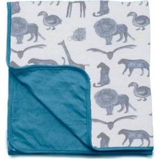 Deken blauw Wieg Zomer Snoozebaby Storm Blue 75x100