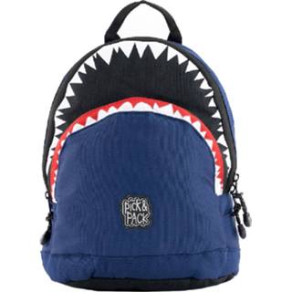 👉 Backpack polyester mannen multicolor kinderen Pick & Pack Shark Shape S navy Kindertas 8720165515004