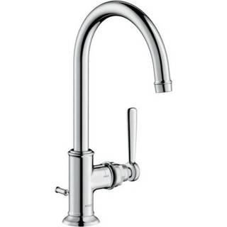 👉 Wastafelkraan chroom Hansgrohe AXOR Montreux 1-gats 210 m. hoge ronde uitloop waste 4011097823270