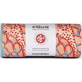 👉 Handdoek blauw mannen Manduka eQua Yogamat - Giraffes Blue