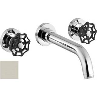 👉 Wastafelmengkraan zwart nikkel geborsteld messing dustry Reitano Industry inbouw nikkel/zwart 6013915468463
