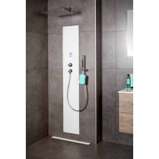 👉 Wit elektrisch thermostaatkraan bouw upfall Xenz Shower Excellent Tray 160cm wit-wit 8720247075938