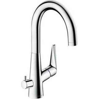 👉 Keukenkraan chroom Hansgrohe Talis S 1-gats 220 m. stopkraan v. vaatwasser hoge draaibare uitloop 110°,150° of 360° 4011097823638