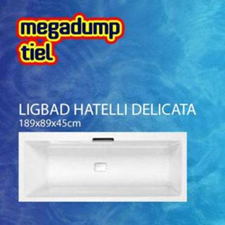 👉 Ligbad wit Aqua Viva Hatelli Delicata 180x80x45cm