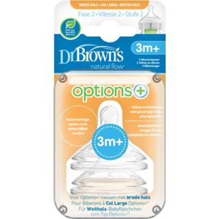 👉 Speen transparant Dr. Brown's Options+ Anti-colic Fase 2 72239317648