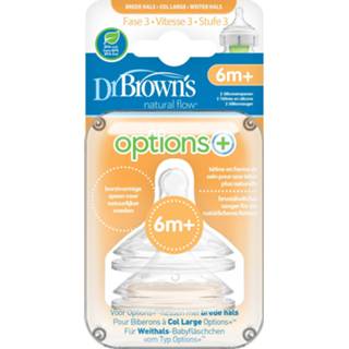 👉 Speen transparant Dr. Brown's Options+ Anti-colic Fase 3 72239317655