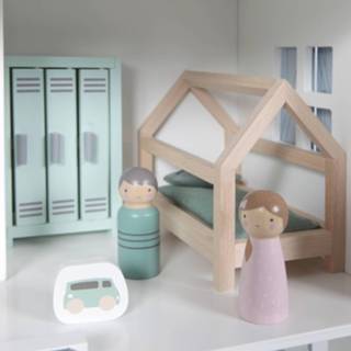 👉 Poppen huis hout naturel kinderen Little Dutch Poppenhuis Uitbreidingsset Kinderkamer 8713291444782