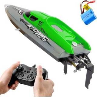 👉 Afstandsbediening kinderen 2.4GHz 4 Channel RC Boat Remote Control 30KM/H High Speed IPV7 Waterproof Racing for Kids Adults