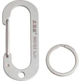 👉 Carabiner steel Keychain Stainless Pocket Tool